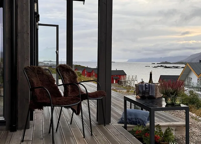 Oceanfront Cabin In Lofoten With Panoramic View Ballstad