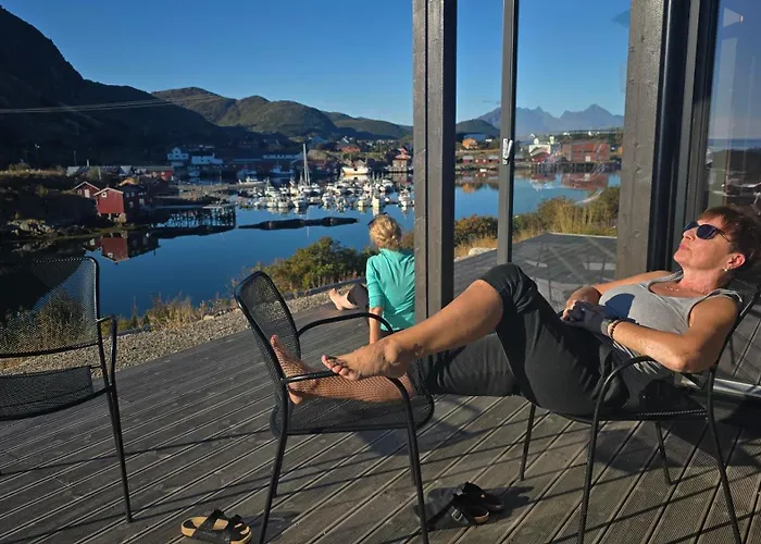 Oceanfront Cabin In Lofoten With Panoramic View Ballstad